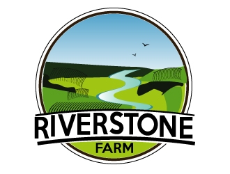 Riverstone Farm logo design by AamirKhan