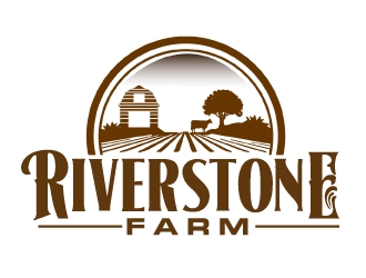 Riverstone Farm logo design by AamirKhan