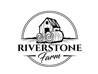 Riverstone Farm logo design by Rock