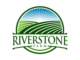 Riverstone Farm logo design by mutafailan