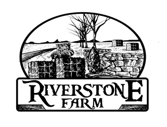 Riverstone Farm logo design by DreamLogoDesign