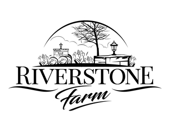 Riverstone Farm logo design by DreamLogoDesign