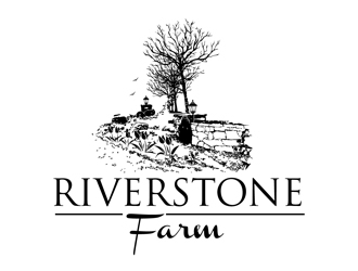 Riverstone Farm logo design by DreamLogoDesign