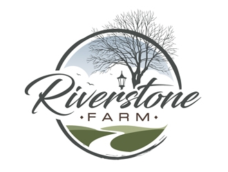 Riverstone Farm logo design by DreamLogoDesign