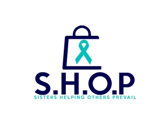 S.H.O.P acronym for Sisters Helping Others Prevail logo design by AamirKhan