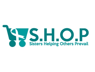 S.H.O.P acronym for Sisters Helping Others Prevail logo design by AamirKhan