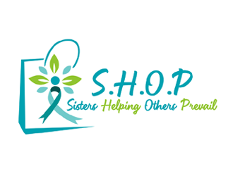 S.H.O.P acronym for Sisters Helping Others Prevail logo design by ingepro
