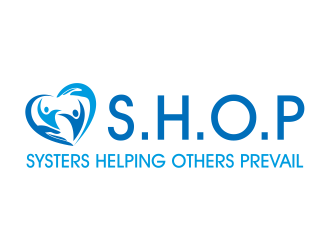 S.H.O.P acronym for Sisters Helping Others Prevail logo design by cintoko