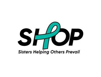 S.H.O.P acronym for Sisters Helping Others Prevail logo design by ozenkgraphic