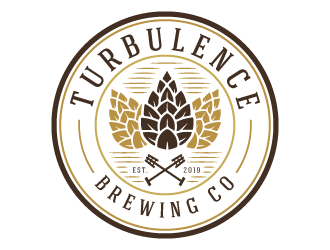 Turbulence Brewing Co logo design by akilis13