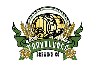 Turbulence Brewing Co logo design by 3Dlogos