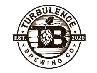 Turbulence Brewing Co logo design by DreamLogoDesign
