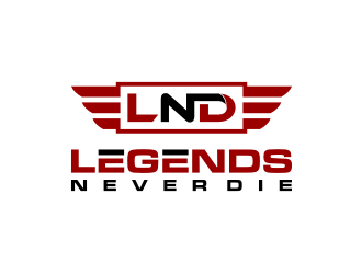 Legends Never Die logo design by Inaya