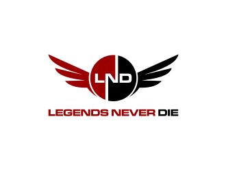 Legends Never Die logo design by Inaya