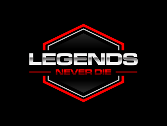 Legends Never Die logo design by haidar