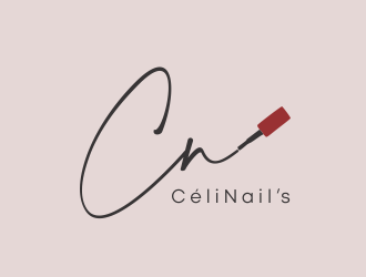 CéliNails logo design by Louseven