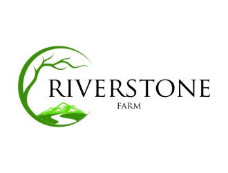 Riverstone Farm logo design by jetzu
