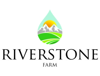 Riverstone Farm logo design by jetzu