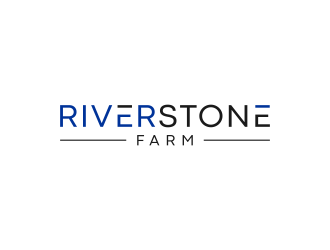 Riverstone Farm logo design by ubai popi