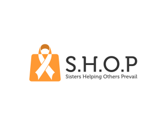 S.H.O.P acronym for Sisters Helping Others Prevail logo design by Gravity