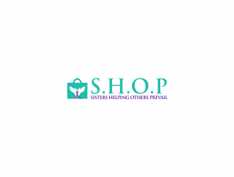 S.H.O.P acronym for Sisters Helping Others Prevail logo design by luckyprasetyo