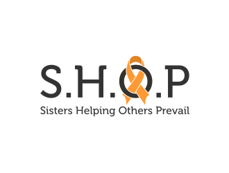S.H.O.P acronym for Sisters Helping Others Prevail logo design by Gravity