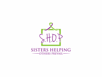 S.H.O.P acronym for Sisters Helping Others Prevail logo design by luckyprasetyo