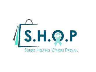 S.H.O.P acronym for Sisters Helping Others Prevail logo design by BeezlyDesigns