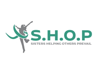 S.H.O.P acronym for Sisters Helping Others Prevail logo design by Kirito