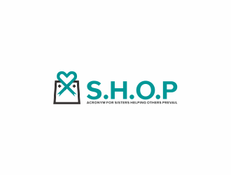 S.H.O.P acronym for Sisters Helping Others Prevail logo design by y7ce