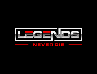 Legends Never Die logo design by haidar