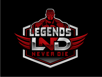 Legends Never Die logo design by BintangDesign