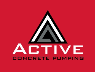 ACTIVE Concrete Pumping logo design by AamirKhan
