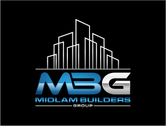 Midlam Builders Group logo design by mutafailan