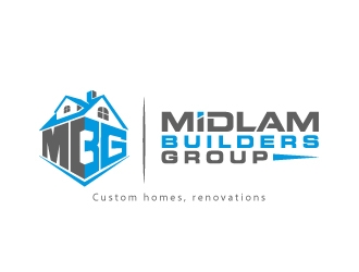Midlam Builders Group logo design by aRBy