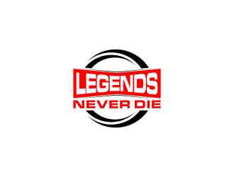 Legends Never Die logo design by Garmos