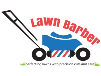 Lawn Barber  logo design by not2shabby