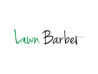 Lawn Barber  logo design by vostre