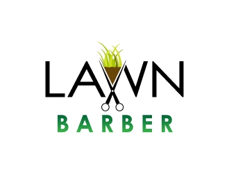 Lawn Barber  logo design by BeezlyDesigns