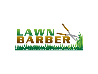 Lawn Barber  logo design by nona