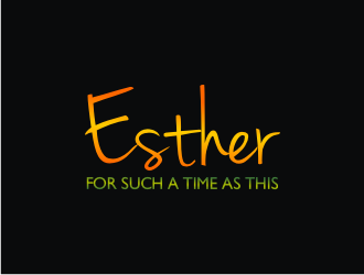 ESTHER For Such A Time As This logo design by bricton