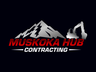 Muskoka Hub Contracting logo design by Greenlight