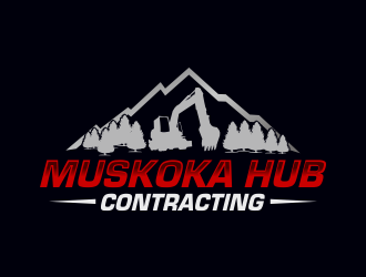 Muskoka Hub Contracting logo design by Greenlight