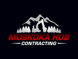 Muskoka Hub Contracting logo design by Greenlight