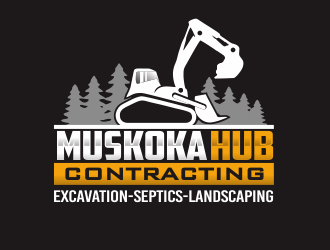 Muskoka Hub Contracting logo design by YONK