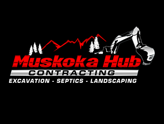 Muskoka Hub Contracting logo design by 3Dlogos