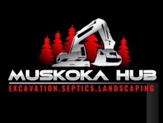 Muskoka Hub Contracting logo design by Rexx