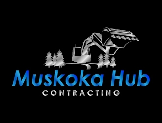 Muskoka Hub Contracting logo design by BeezlyDesigns