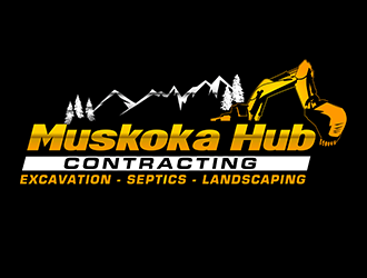 Muskoka Hub Contracting logo design by 3Dlogos