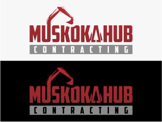 Muskoka Hub Contracting logo design by boogiewoogie